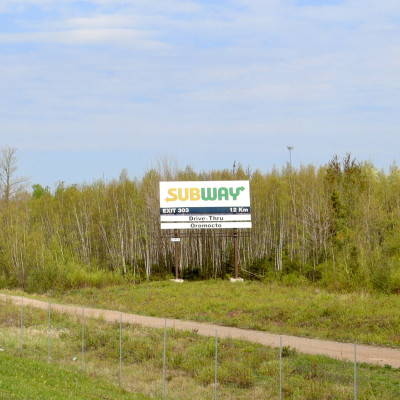 NB Route 2 - Oromocto, NB - Highway Signage #466