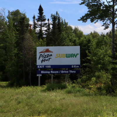 Route 2 - Florenceville-Bristol - Highway Signage #495