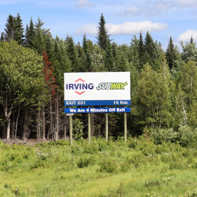 Route 2 - Meductic - Highway Signage #497