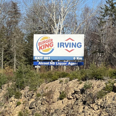 Route 2 - Fredericton - Highway Signage #503