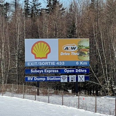 Highway 2 - Salisbury, NB - Highway Signage #522