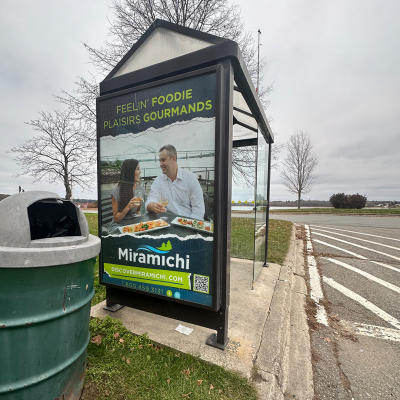 Miramichi, NB - Newcastle Library - Ledden Street - Transit Shelter #0007