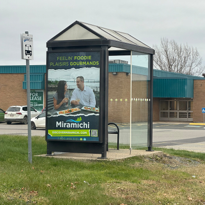 Miramichi, NB - Miramichi Mall - Hennessy Street - Transit Shelter #0012