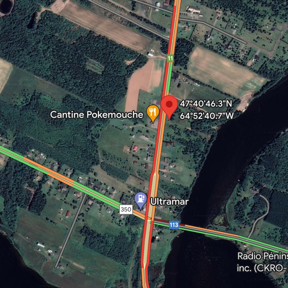 Route 11 Pokemouche, NB Highway Billboard 107